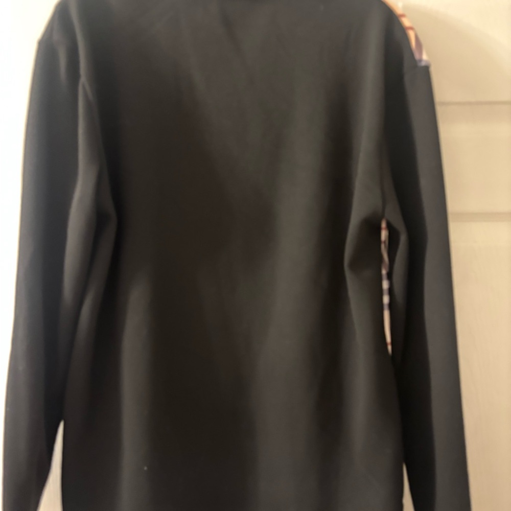 Black Waffle Knit Polo with Logo - Picture 4 of 4